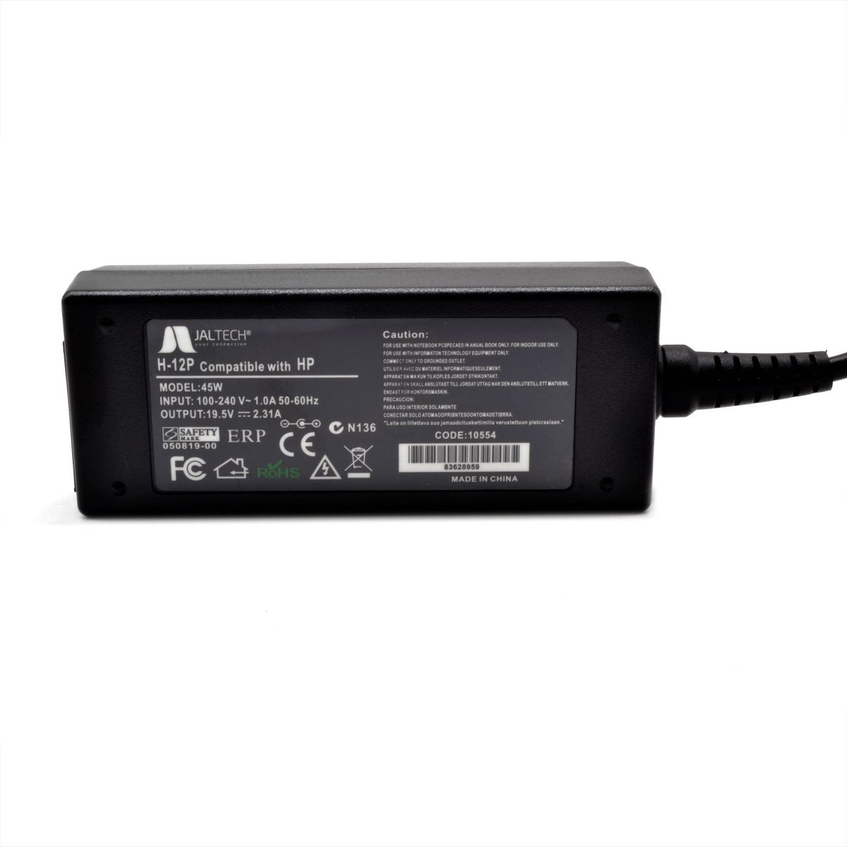 JALTECH - Cargador Para Portatil  Hp Ultra B 19.5v-2.31a Jaltech