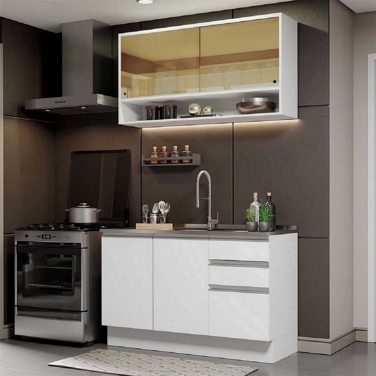 MADESA - Cocina Integral Glamy 1.20 Metros 02