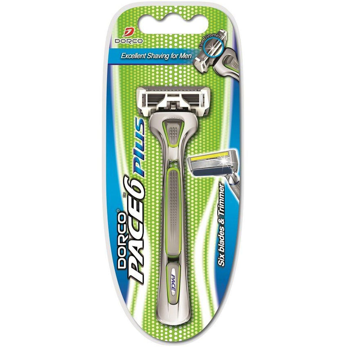 DORCO - Maquina de  afeitar recargable pace 6 plus  dorco sxa5001 gris
