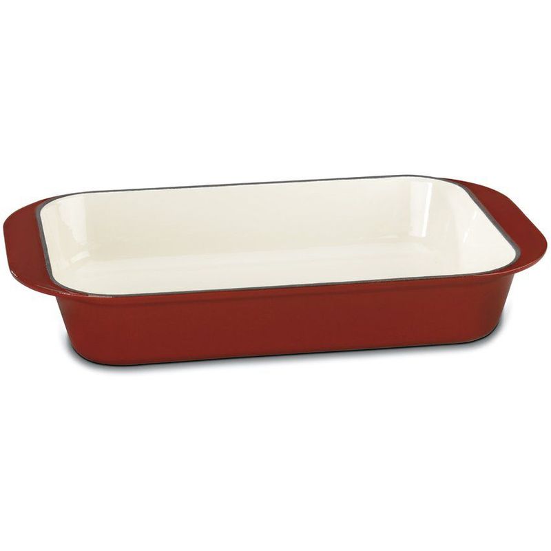 CUISINART - Refractaria en Hierro fundido  de 35 cm cuisinart ci1136-24cr roja