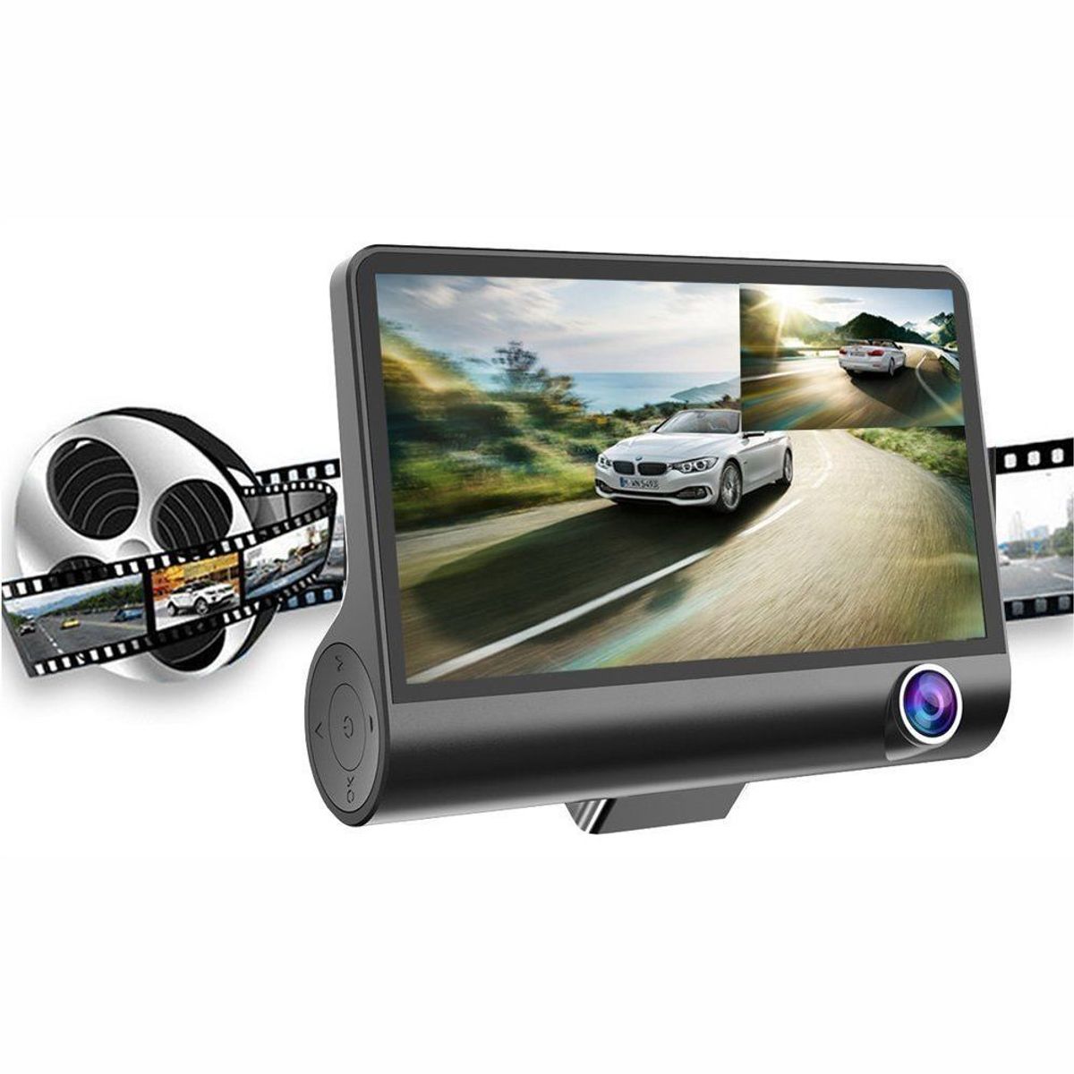 GENERICO - Camara Para Carro 3 Lentes Vision Nocturna Trasera 1080p