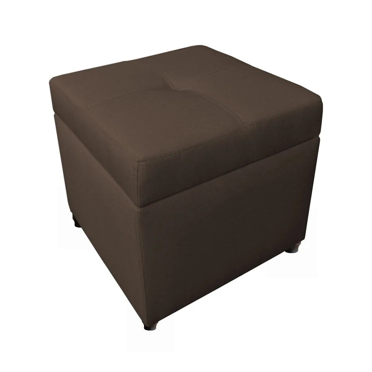 MUEBLES FANTASIA - Puff Baul 45 cm Tela Memphis Marron
