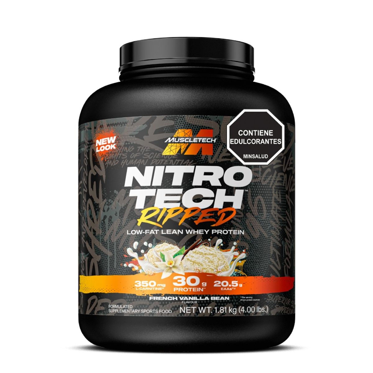 MUSCLETECH - Nitro Tech Ripped - 4 lb - Vainilla