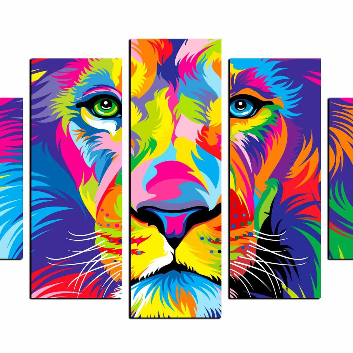 ART INDUSTRY - Cuadro Decorativo Leon 100 x 70 cm