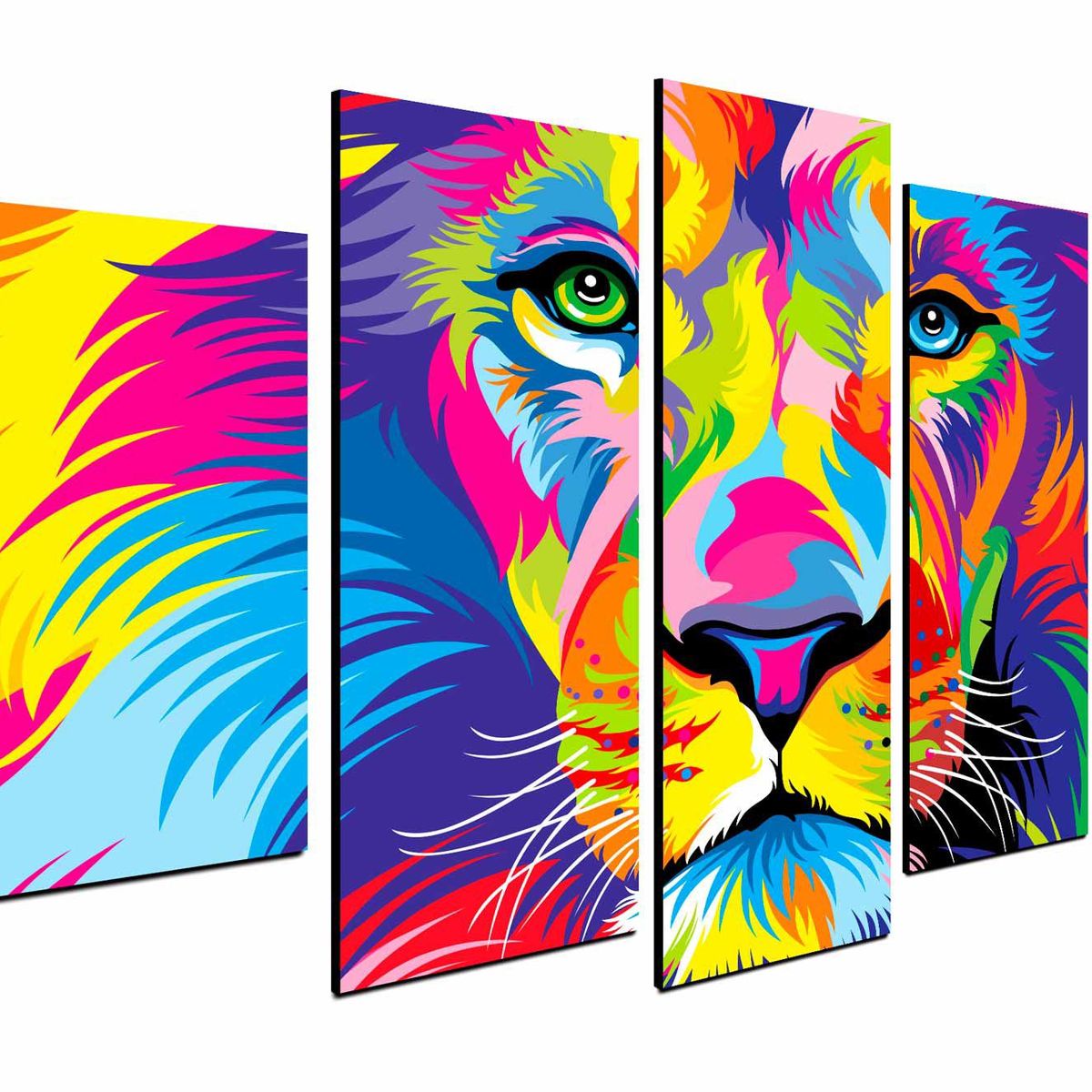ART INDUSTRY - Cuadro Decorativo Leon 100 x 70 cm