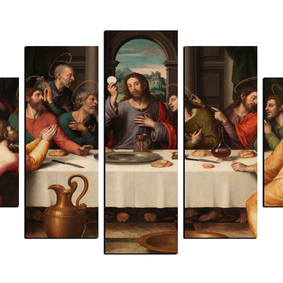 ART INDUSTRY - Cuadro Decorativo Ultima Cena 100 x 70 cm