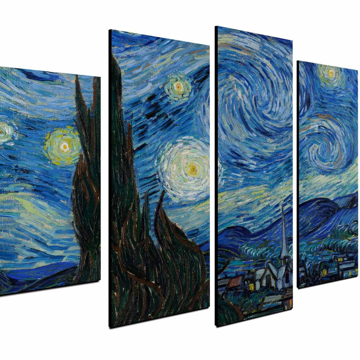 ART INDUSTRY - Cuadro Decorativo Noche estrellada 100 x 70 cm