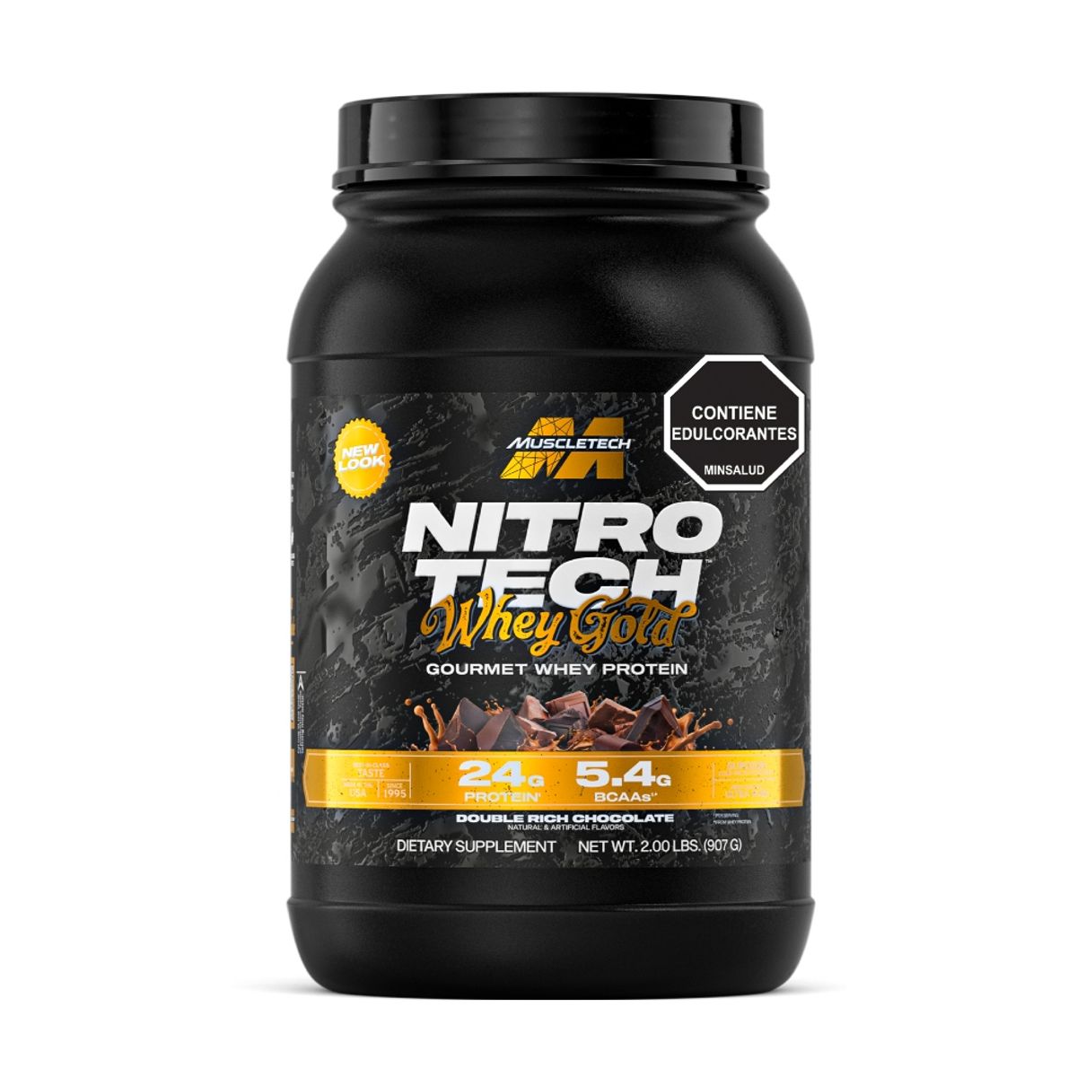 MUSCLETECH - Nitro Tech Whey Gold x 2 libras - Chocolate