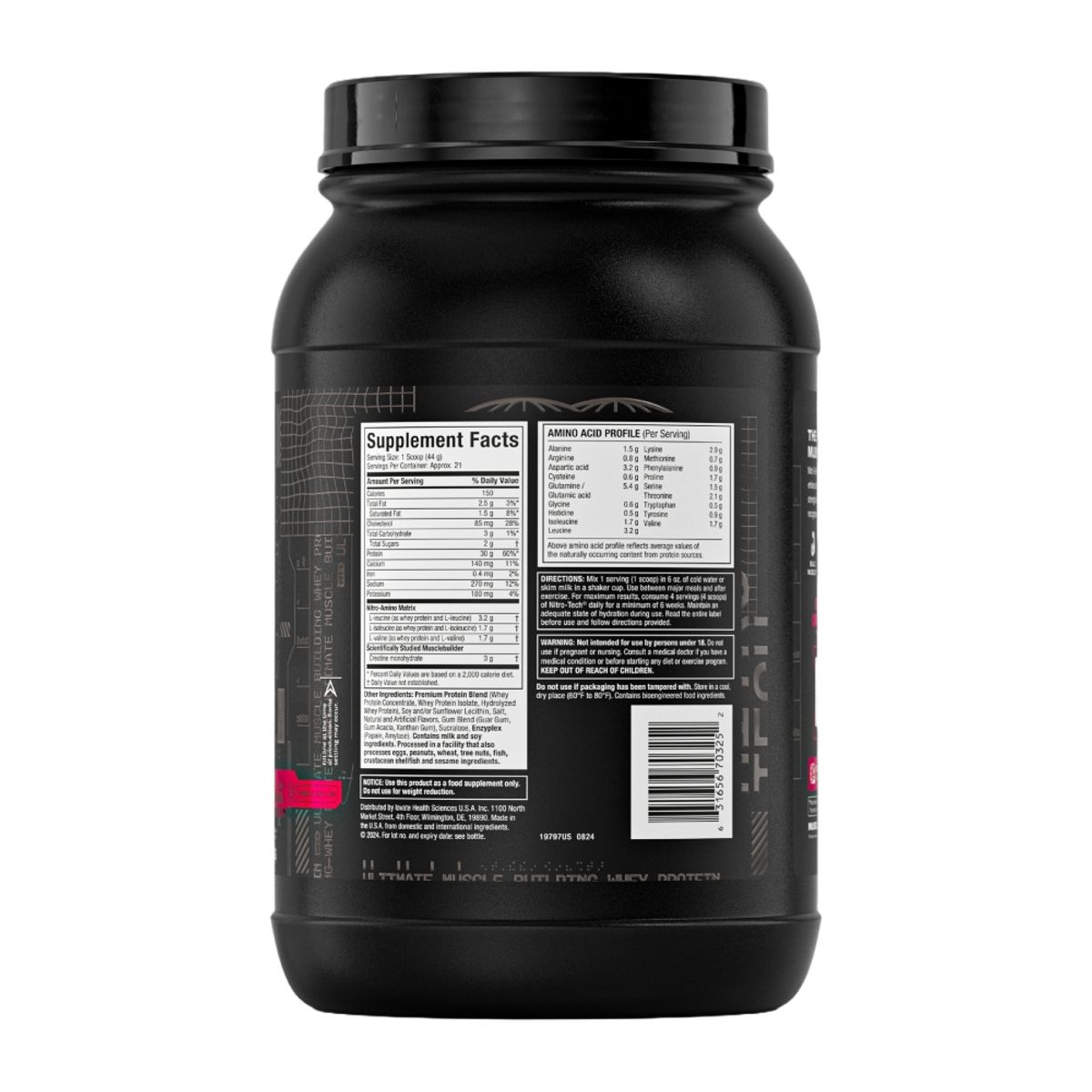 MUSCLETECH - Nitro Tech Performance x 2 libras Vainilla