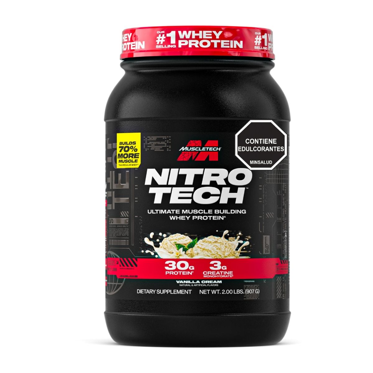 MUSCLETECH - Nitro Tech Performance x 2 libras Vainilla