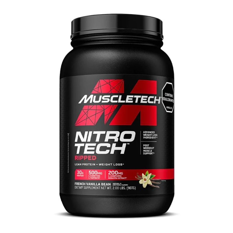 MUSCLETECH - Nitro Tech Ripped - 2 libras - Vainilla