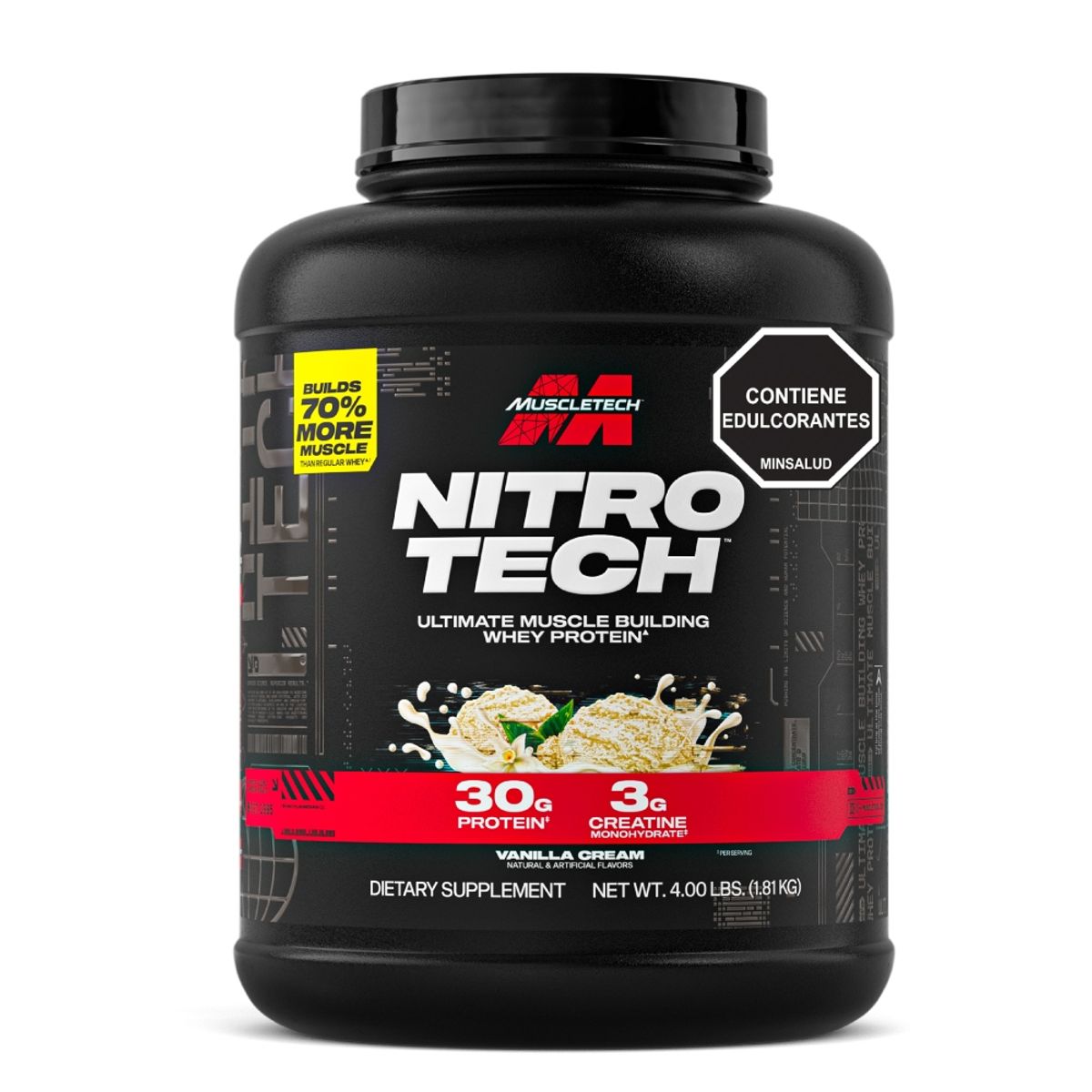 MUSCLETECH - Nitro Tech Performance x 4 lb Vainilla