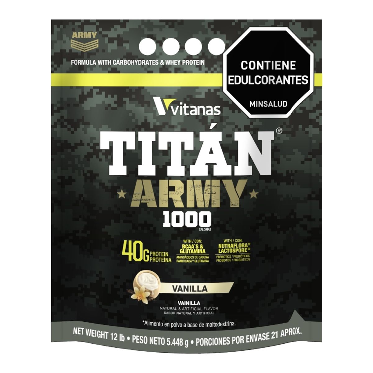 VITANAS - Titan Army 12 libras - Vainilla - Vitanas