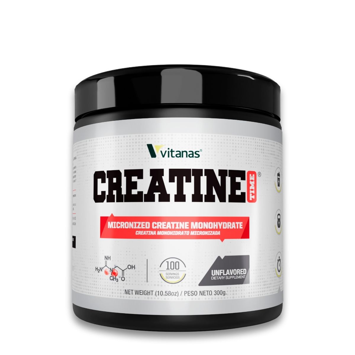 VITANAS - Creatine Time 300 g - Creatina Monohidrato - Vitanas