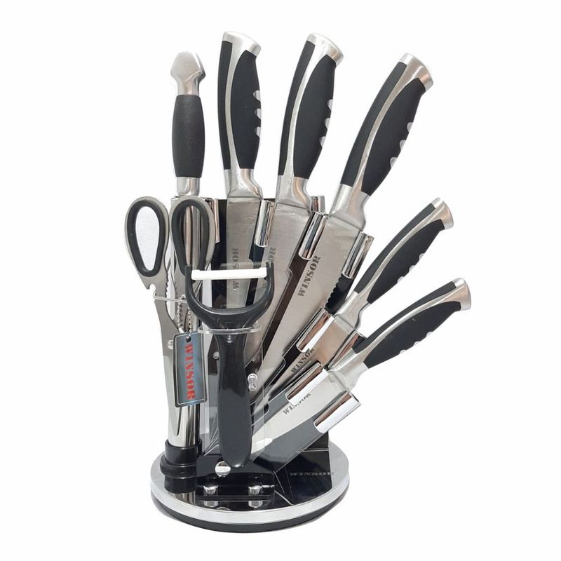 WINSOR - Juego De Cuchillos Winsor En Acero Inoxidable X9 Pcs
