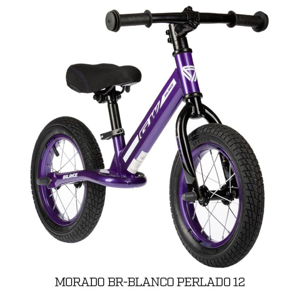 GW - Bicicleta Infantil de Impulso GW Balance Rin 12 Morado