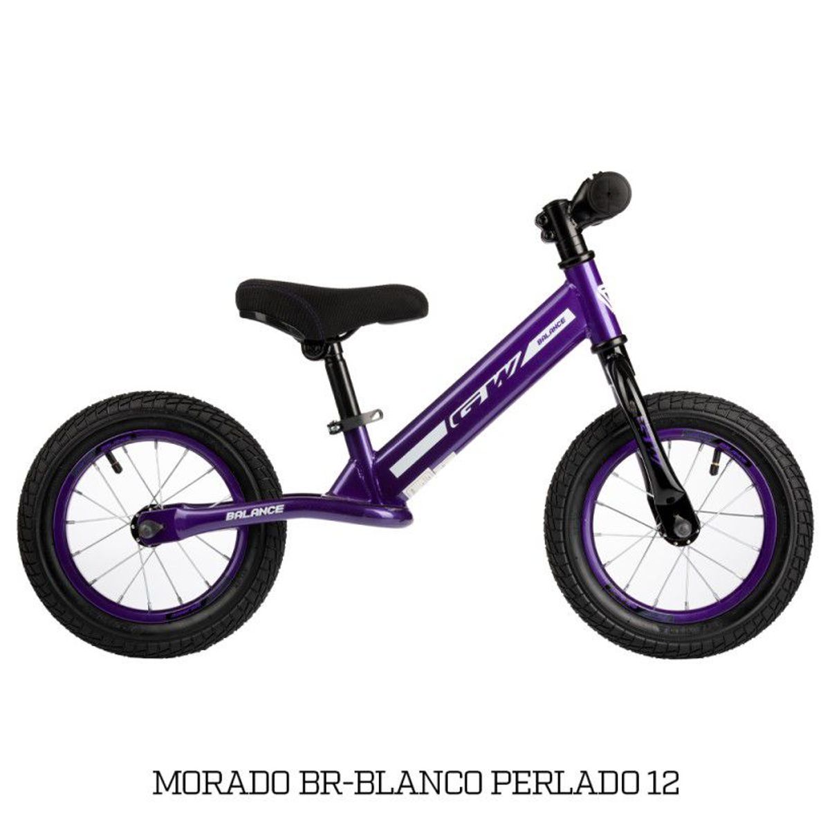 GW - Bicicleta Infantil de Impulso GW Balance Rin 12 Morado