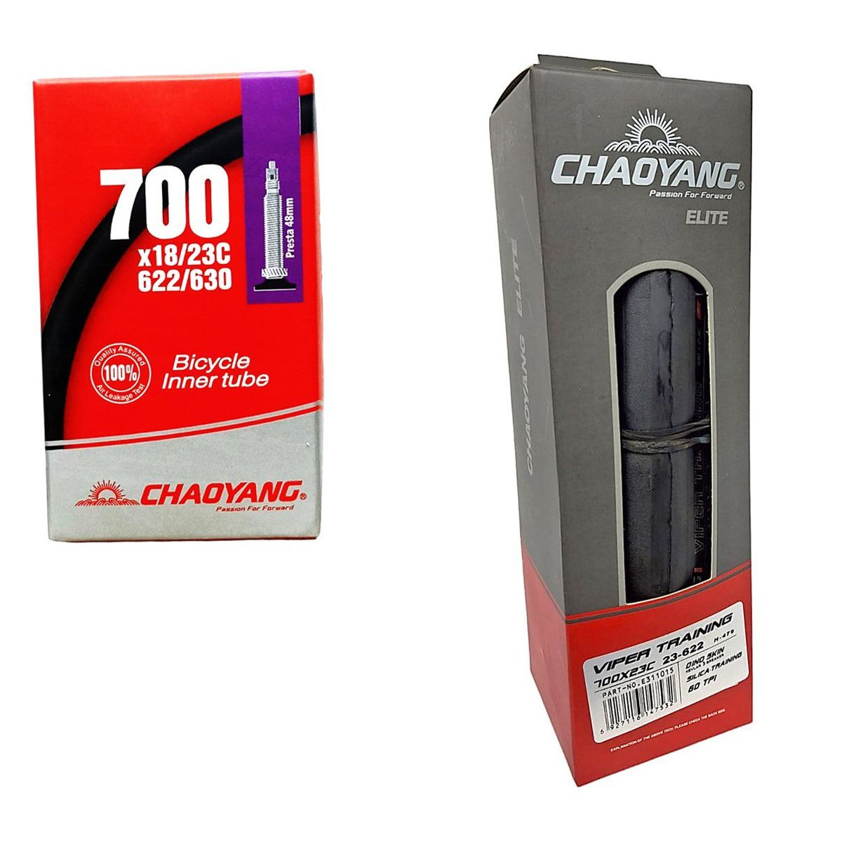 CHAOYANG - Llanta + Neumático Bicicleta 700 X 23c Chaoyang Ruta Combo