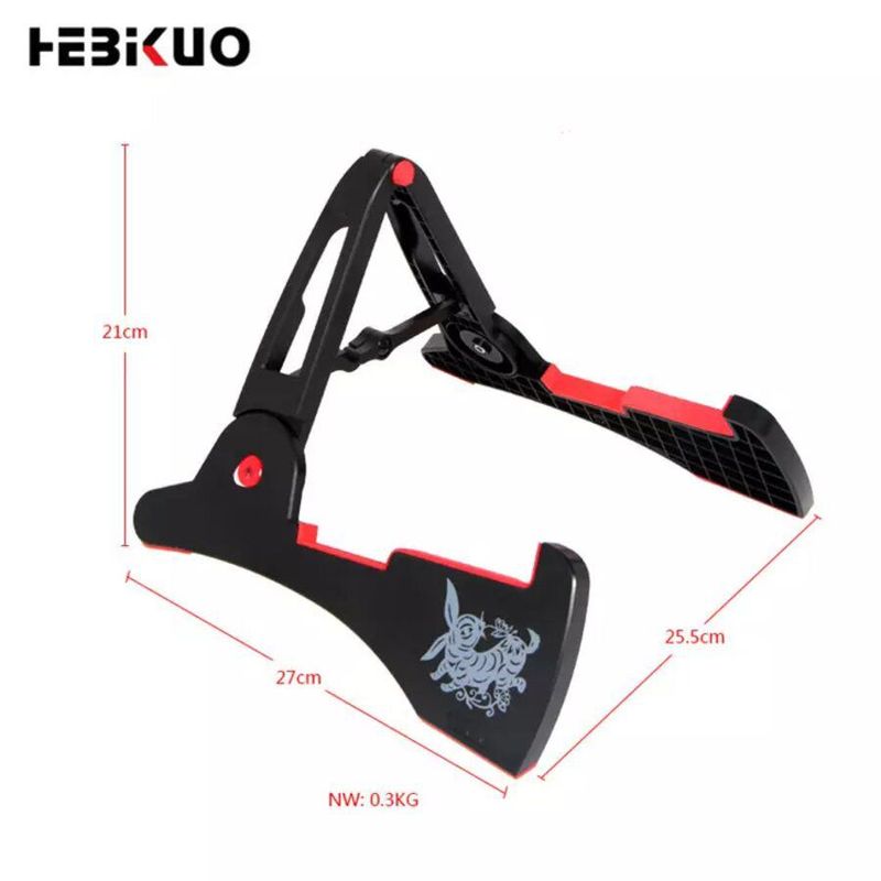 GENERICO - Soporte De Guitarra Plegable Individual Clásico Negro