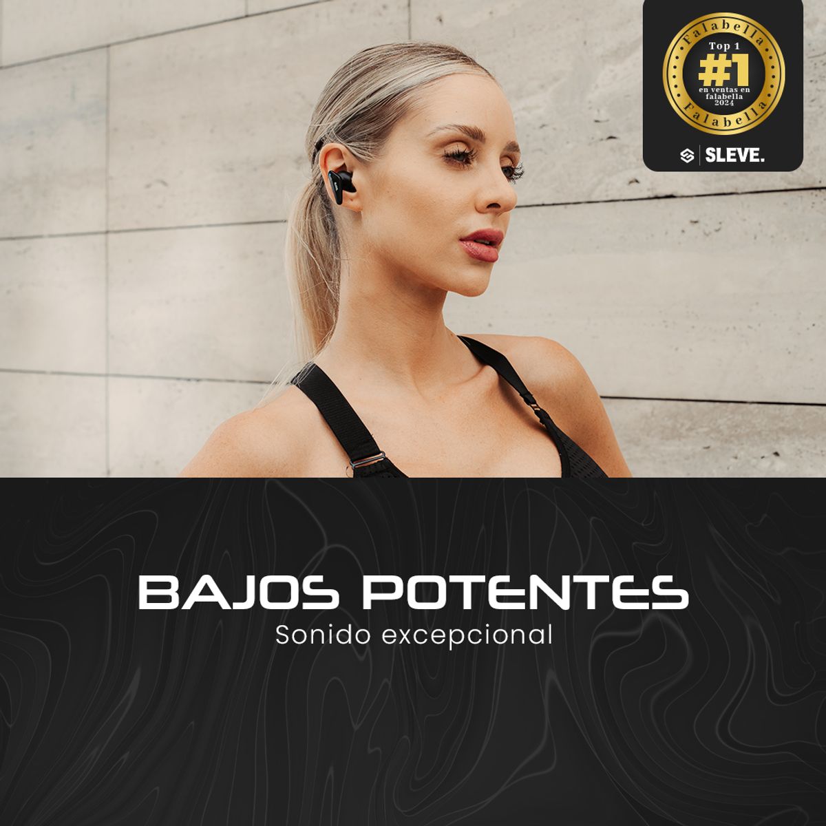 SLEVE - Audifonos Inalambricos Bluetooth Sleve X Pods Black