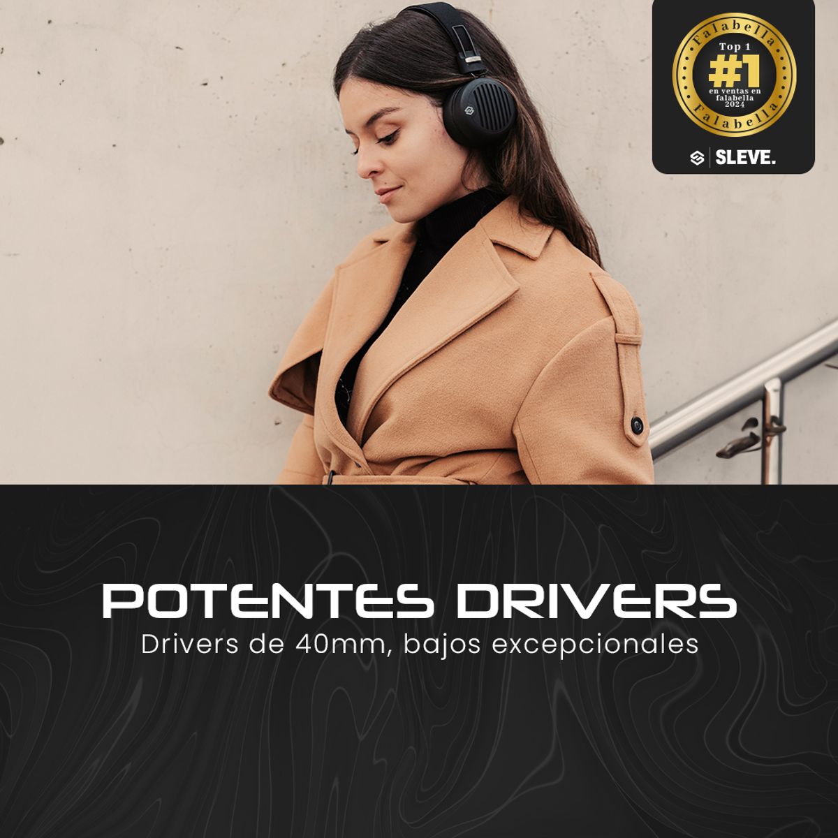 SLEVE - Audifonos Inalambricos Bluetooth Sleve Studio 2 Red