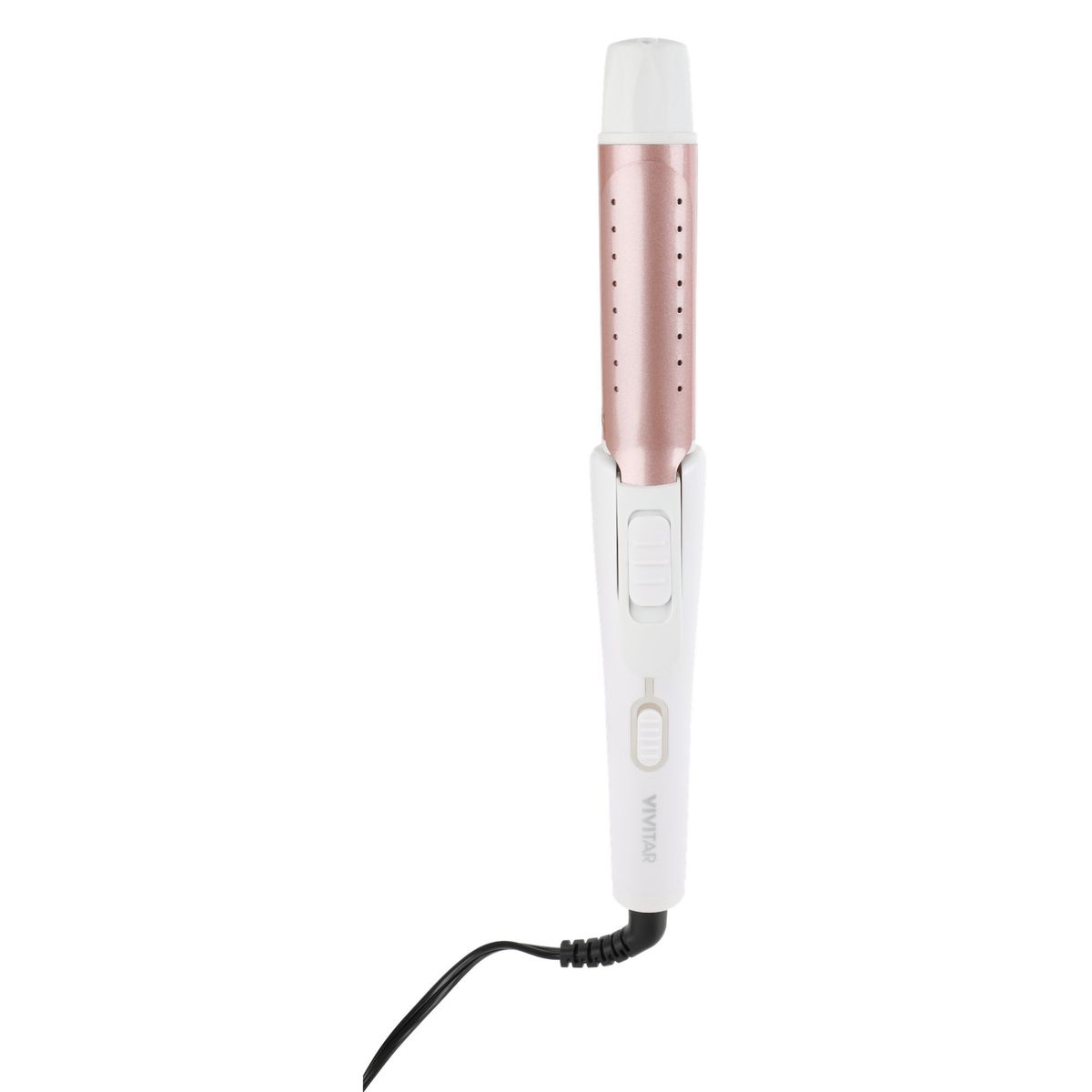 VIVITAR - Plancha Alisadora Rizadora 3 en 1 Ceramica Tourmalina Blanco