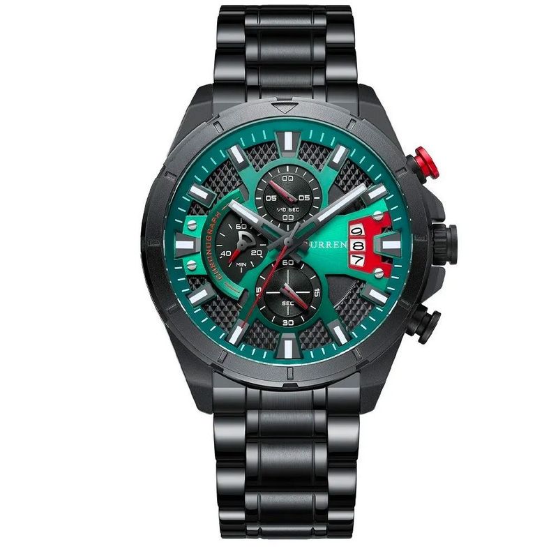 CURREN - Reloj Curren 8401 Cuarzo Acero Inoxidable Cronógrafos