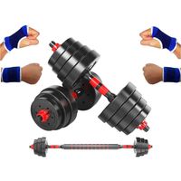 Kit Mancuernas 20Kg + Barra $119.900