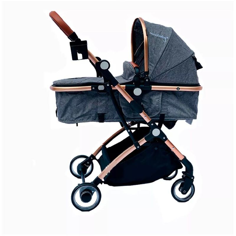 MUNDO BEBE - Coche bebe Moisés Ultra compacto Para niño gris