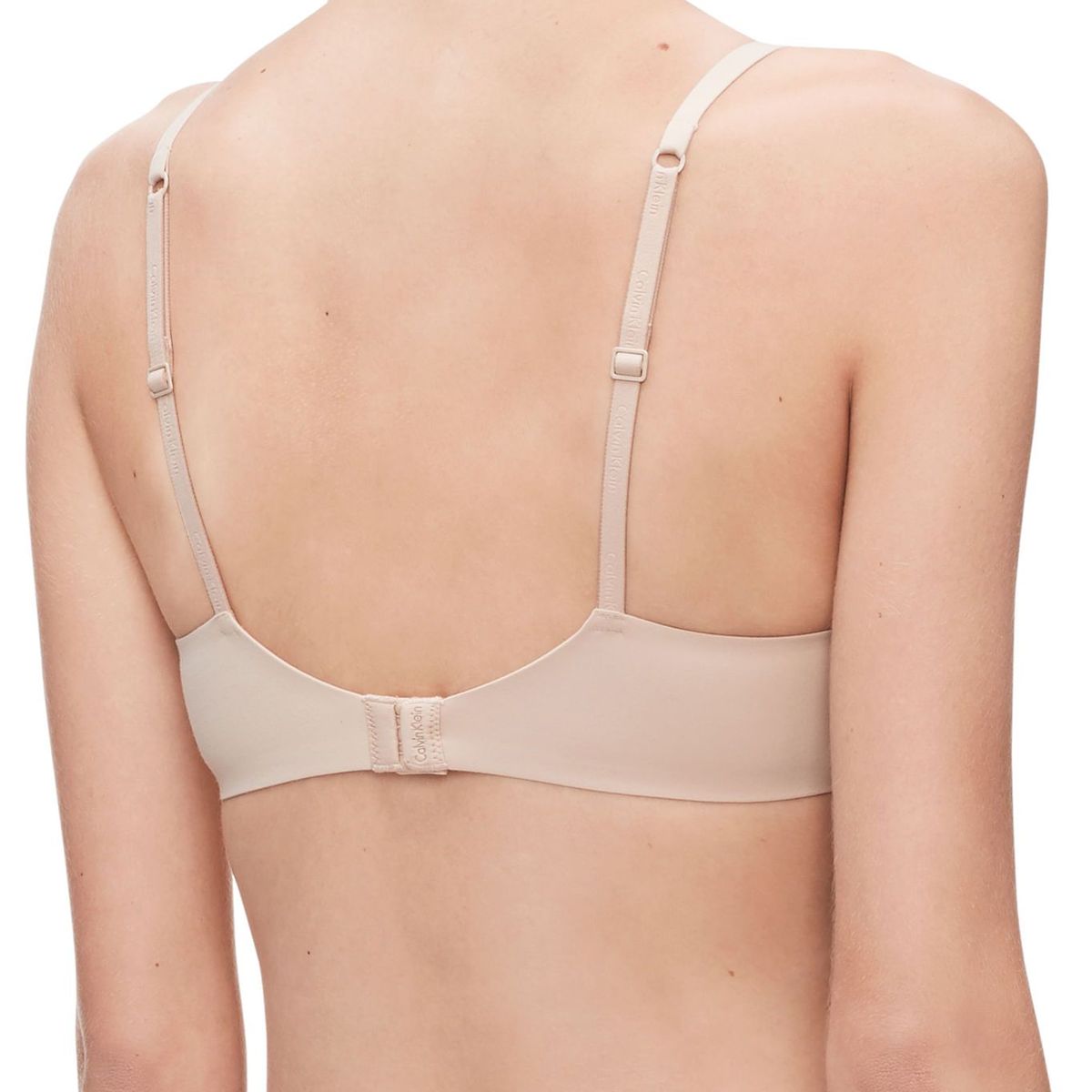 CALVIN KLEIN - Brassier Beige Microfibra Memory Touch Push Up Calvin Klein