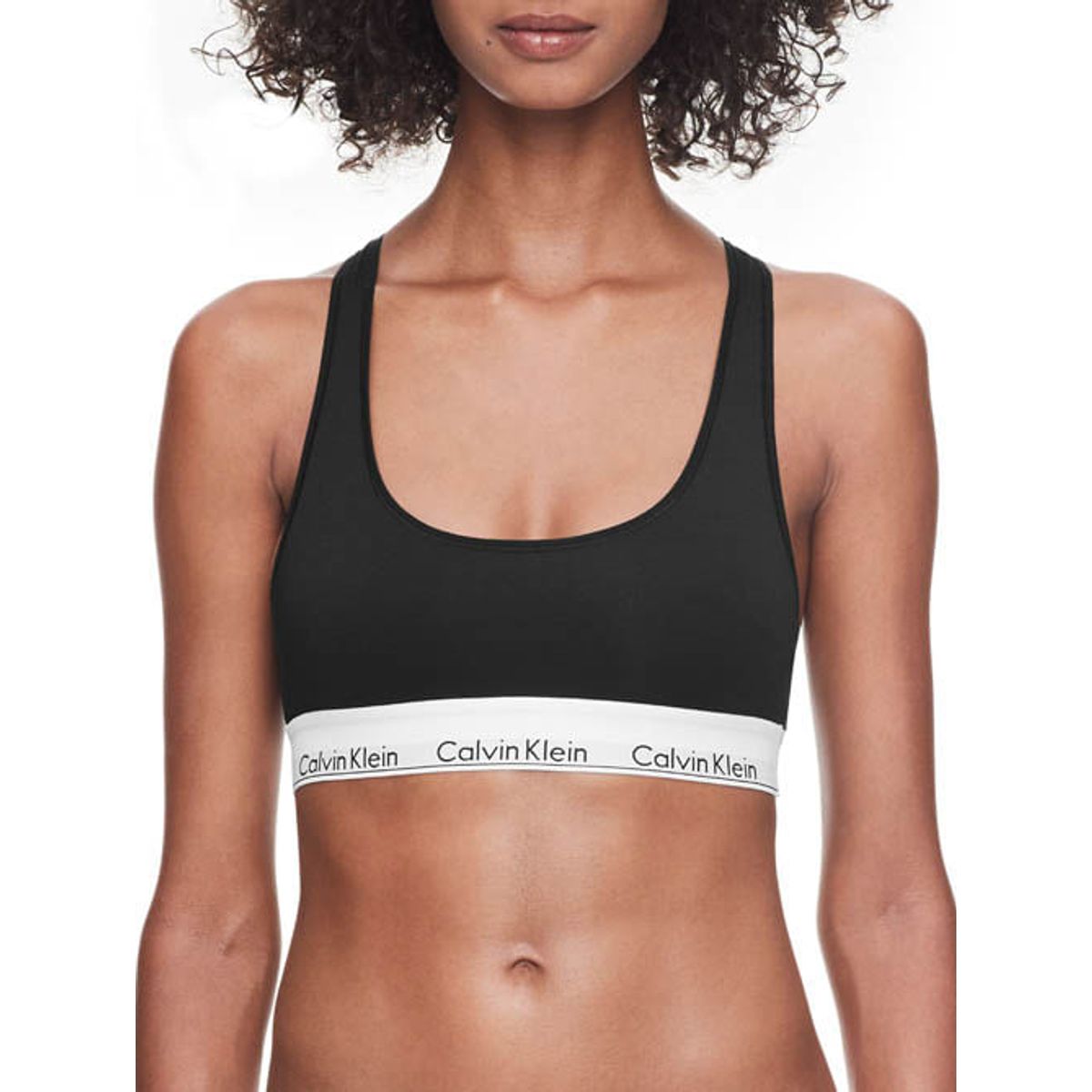 CALVIN KLEIN - Bralette Negro Algodón Negro Calvin Klein
