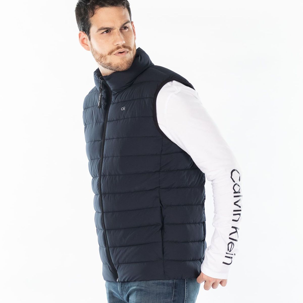 CALVIN KLEIN - Chaqueta Con Cierre De Cremallera Azul Calvin Klein