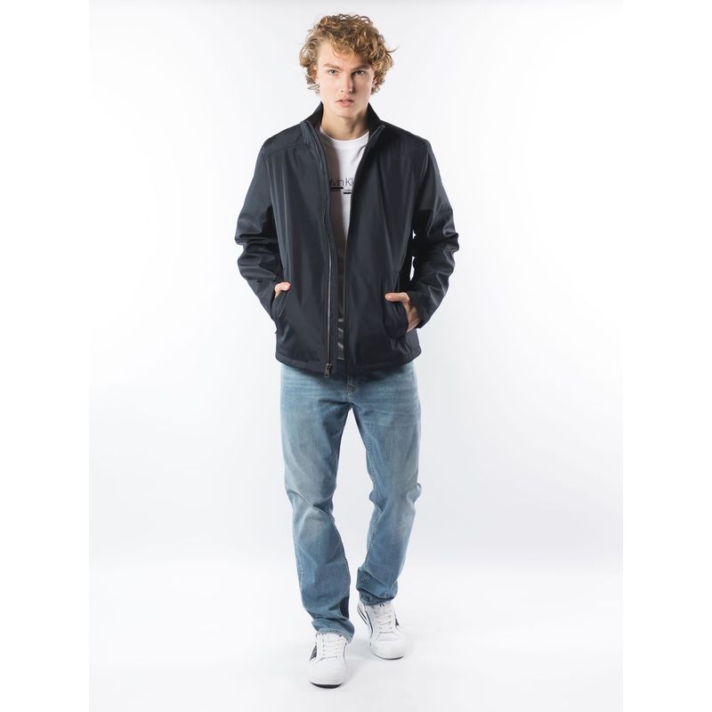 CALVIN KLEIN - Chaqueta Azul De Tejido Plano Para Hombre Calvin Klein