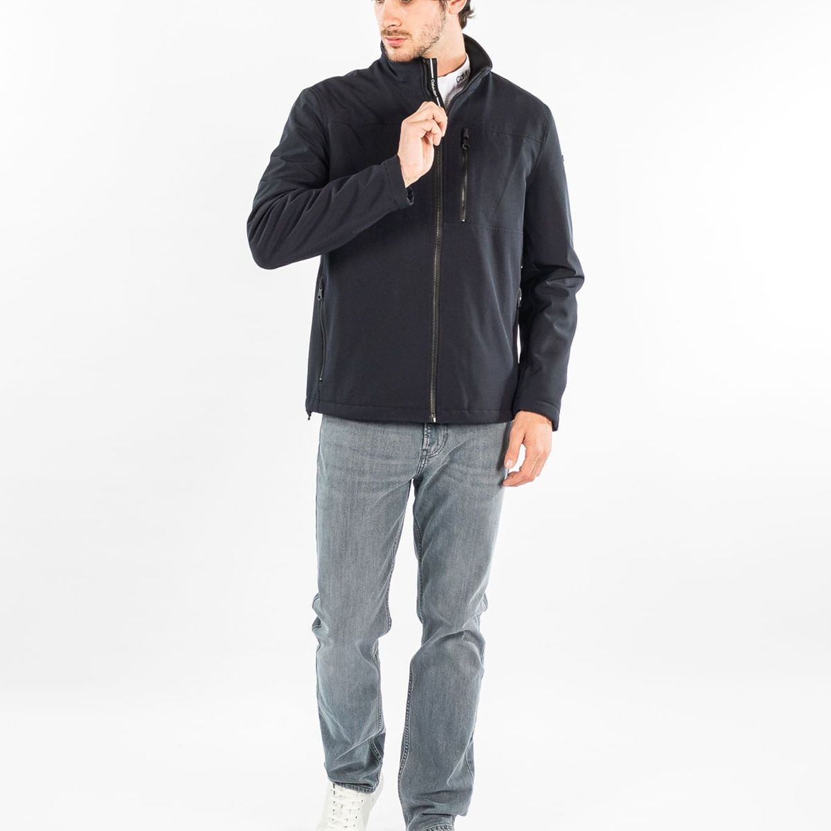 CALVIN KLEIN - Chaqueta Manga Larga Con Cierre De Cremallera Azul Calvin Klein