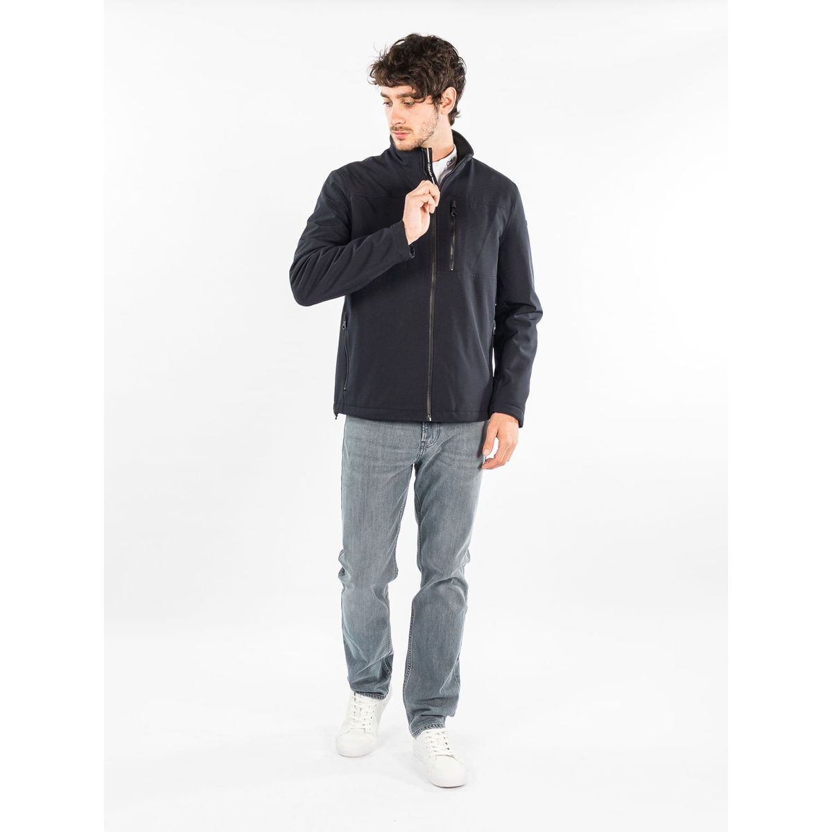 CALVIN KLEIN - Chaqueta Manga Larga Con Cierre De Cremallera Azul Calvin Klein