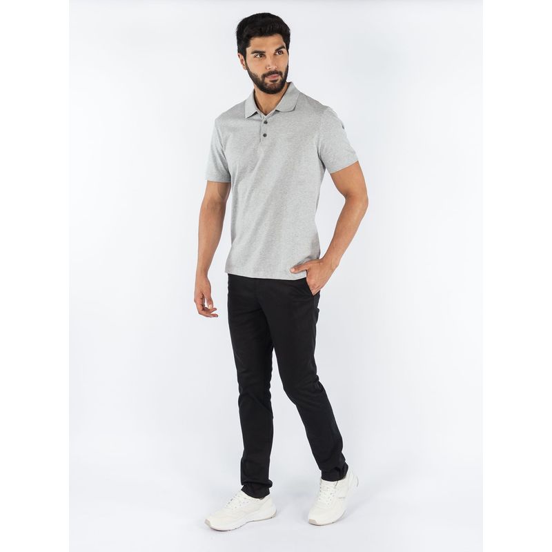 CALVIN KLEIN - Polo Gris De Algodón Para Hombre Calvin Klein