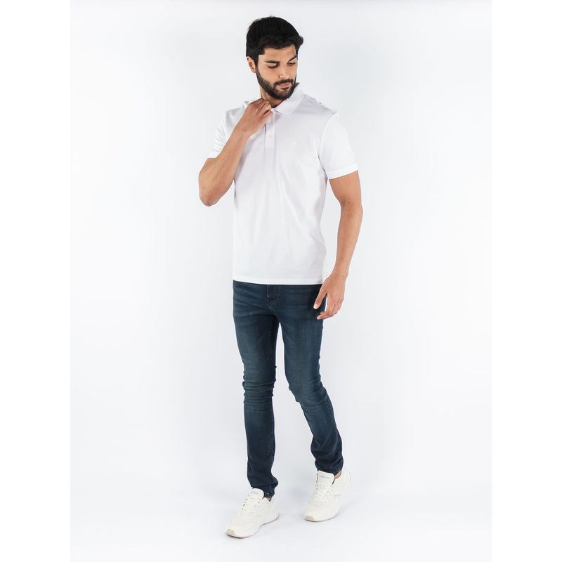 CALVIN KLEIN - Polo Blanca De Algodón Para Hombre Calvin Klein