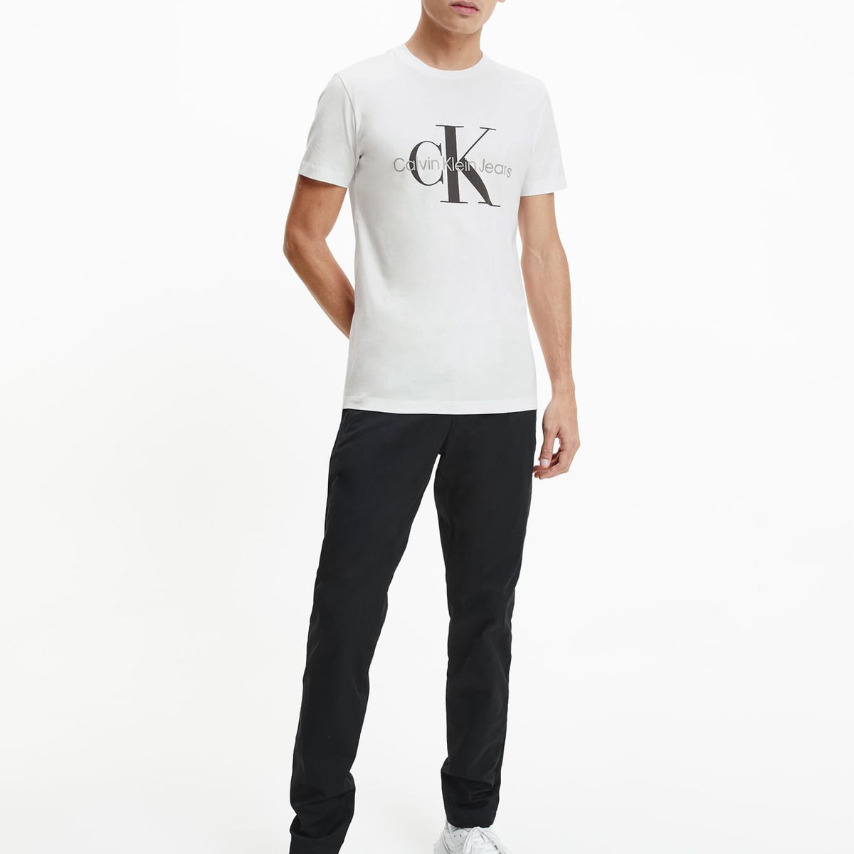 CALVIN KLEIN - Camiseta Para Hombre S/S Blanco Calvin Klein
