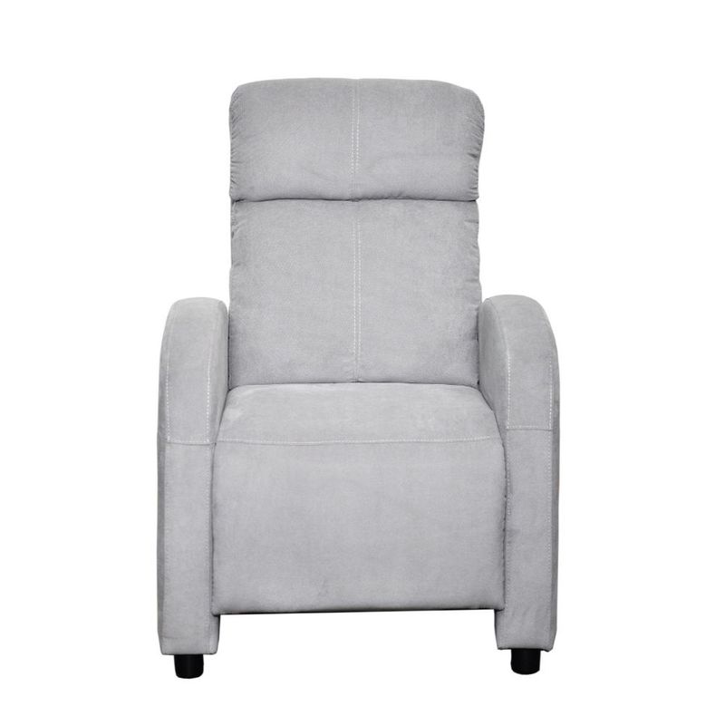 RTA DESIGN - Silla Reclinable Inoa Gris con Sistema Reclinable de Botón Para Mayor Comodidad.