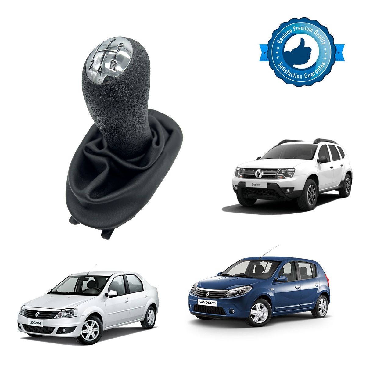 IMCOPARTES - Pomo Y Forro Con Base Para Logan - Sandero - Duster 1.6