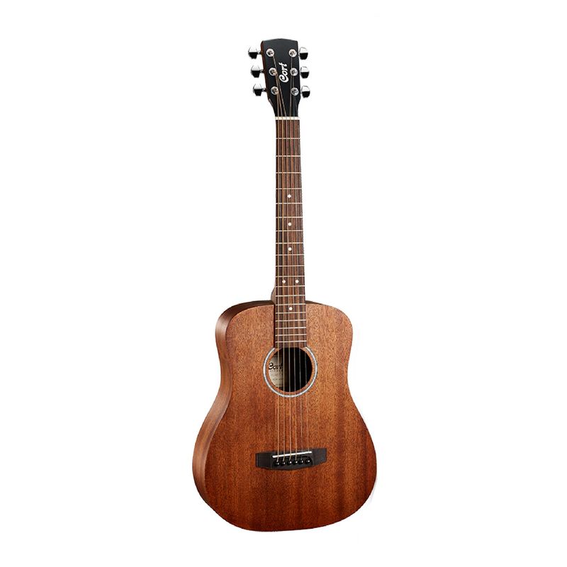 GENERICO - GUITARRA ACUSTICA CORT 34 AD MINI MAHOGANY PORO ABIERTO CON ESTUCHE.