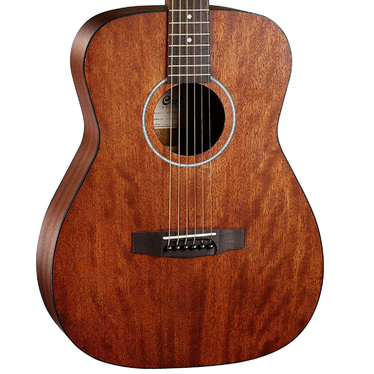 GENERICO - GUITARRA ACUSTICA CORT AF510M MAHOGANY PORO ABIERTO CON ESTUCHE.