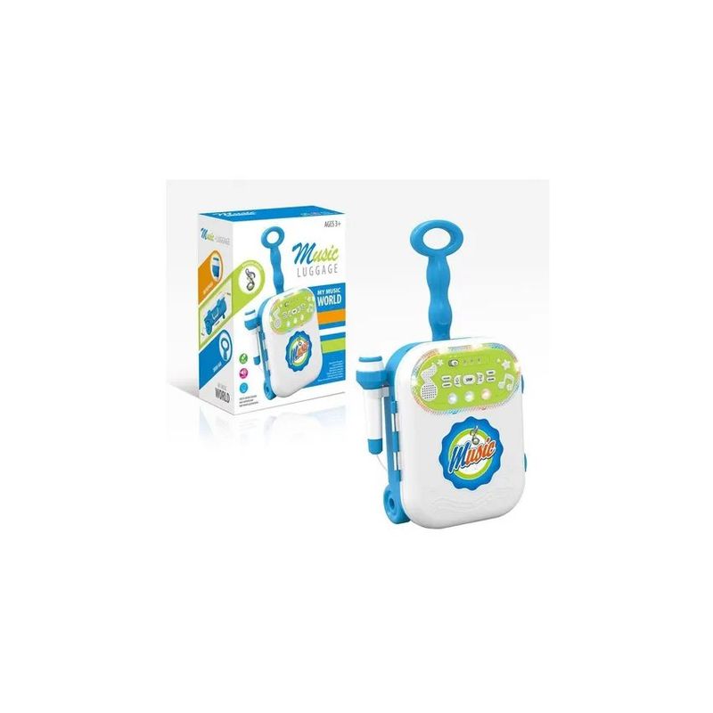 MARKET TOYS - Bafle maleta musical niño con luz y música