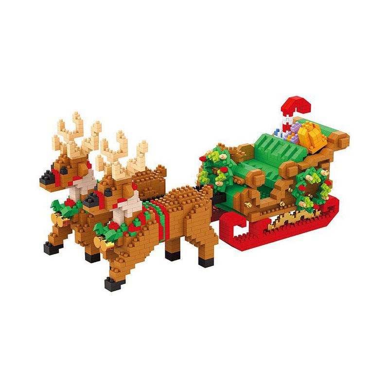 MARKET TOYS - Armatodo navideño trineo de santa 2000 pcs