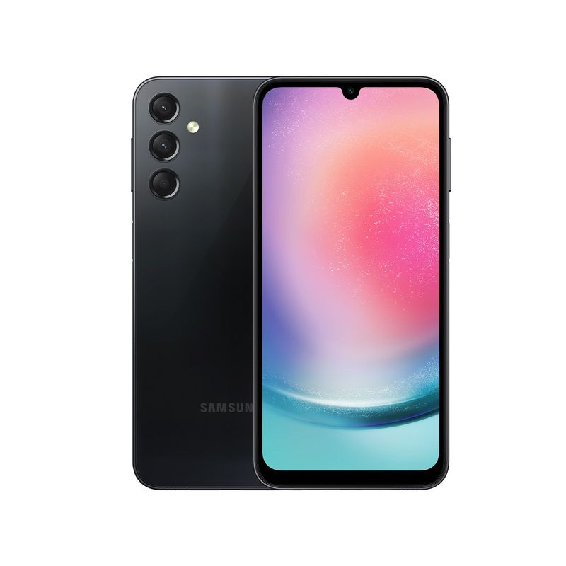 SAMSUNG - Celular Samsung Galaxy A24 128GB 4GB RAM Dual SIM Negro