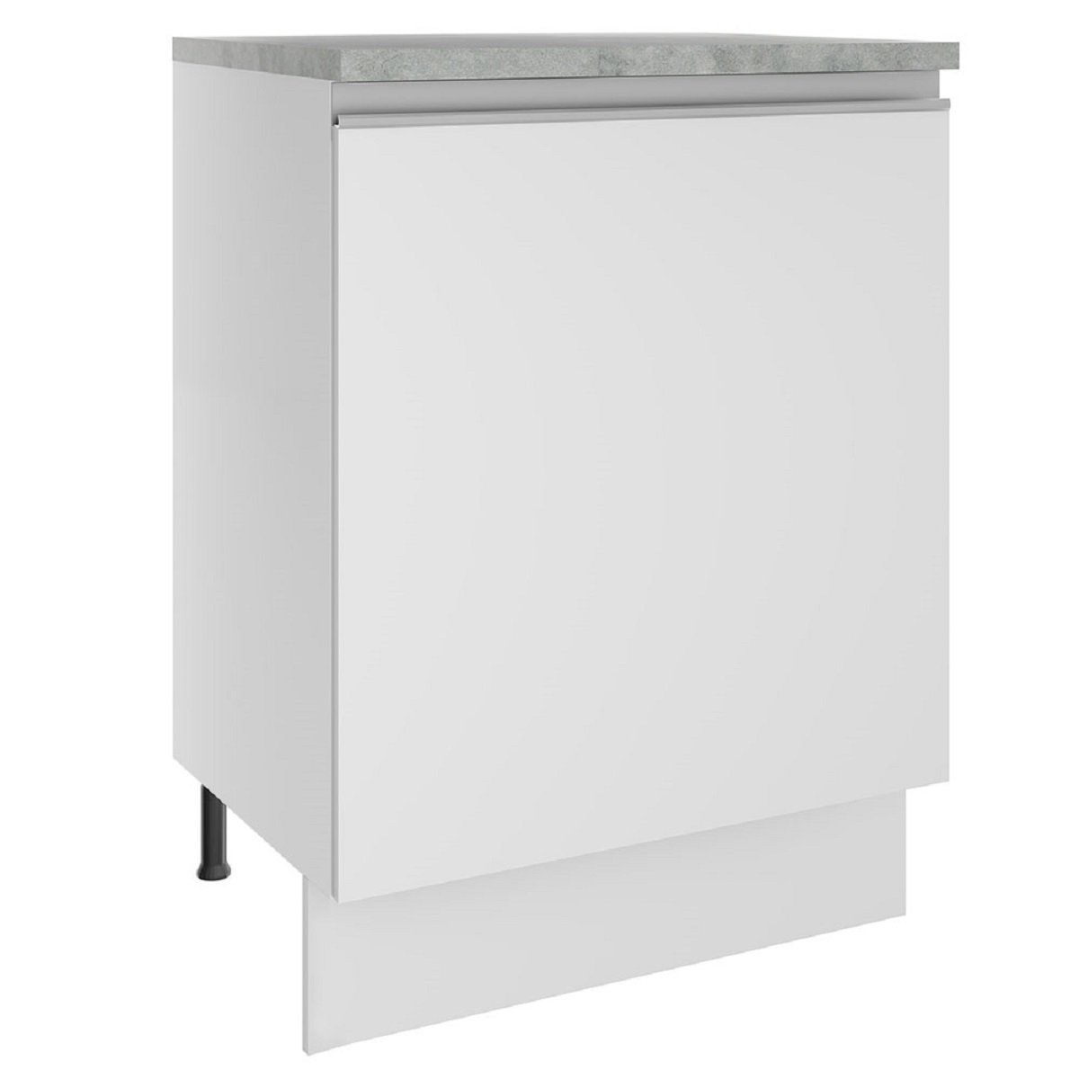 MADESA - Mueble de Cocina Bajo Glamy 60 cm 1 Puerta Blanco