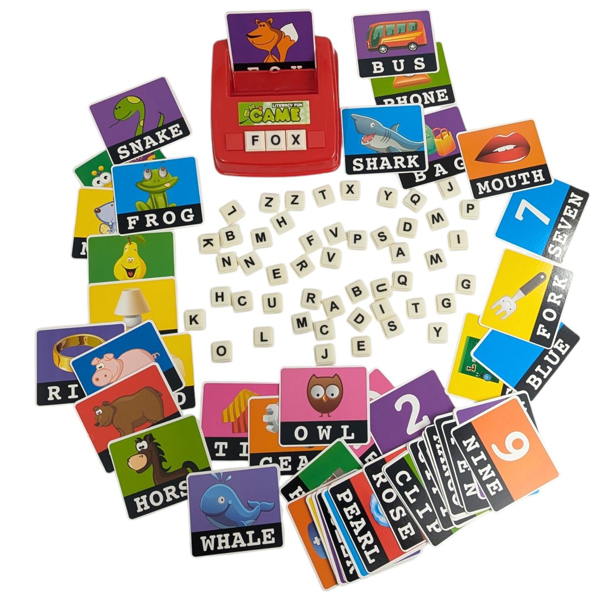 MARKET TOYS - Juego de mesa infantil de palabras en ingles