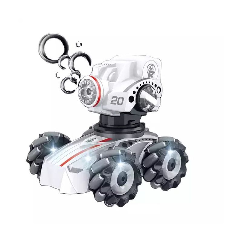 MARKET TOYS - Carro a control remoto bota burbujas y humo