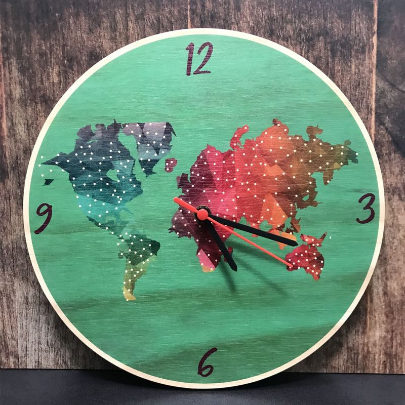 Reloj de pared mapamundi GAMA DIGITAL