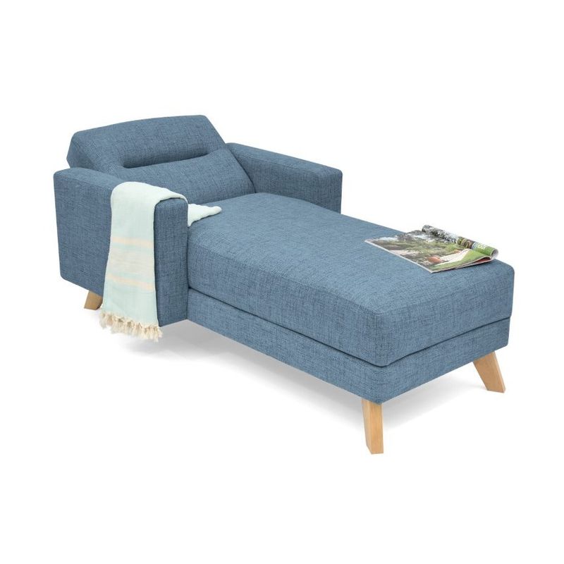 VENECIA - Chaise Longue Barza en Tela Índigo